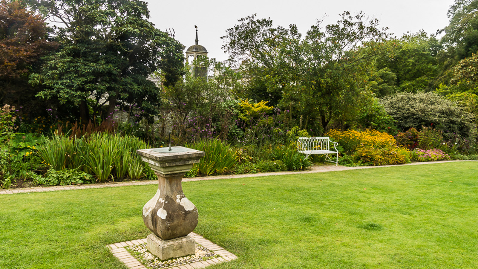 Sundial Garden at the Lost Gardens of Heligan Cornwall - Cornwall garden visitor attraction